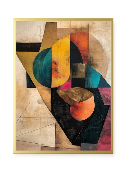 Geometric Form Canvas Wall Art