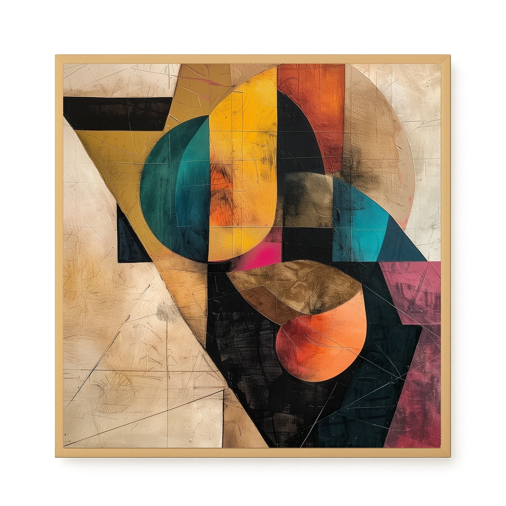Geometric Form Canvas Wall Art