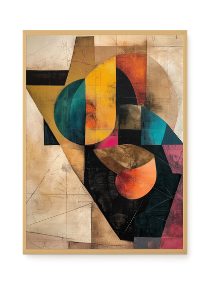 Geometric Form Canvas Wall Art