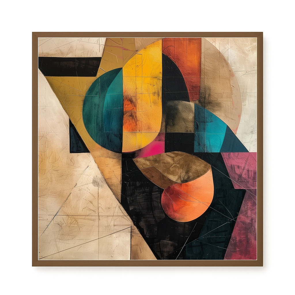 Geometric Form Canvas Wall Art