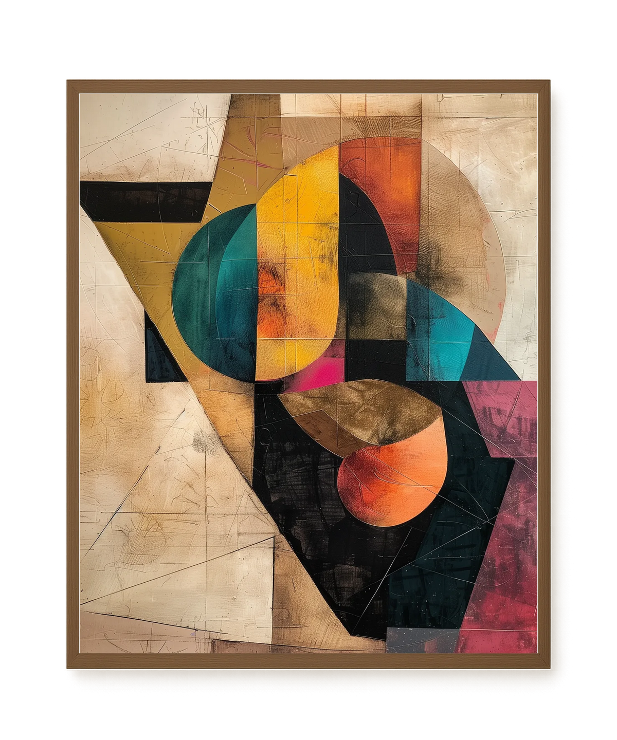 Geometric Form Canvas Wall Art
