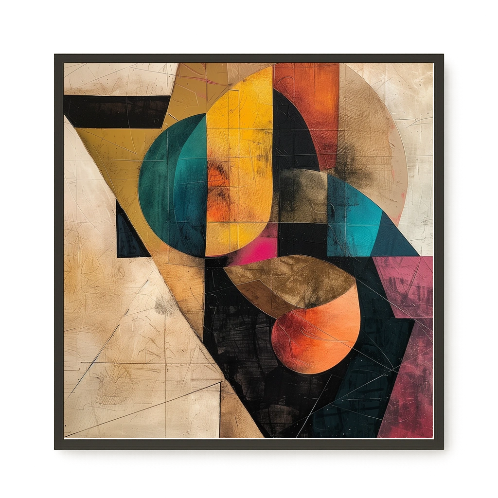 Geometric Form Canvas Wall Art