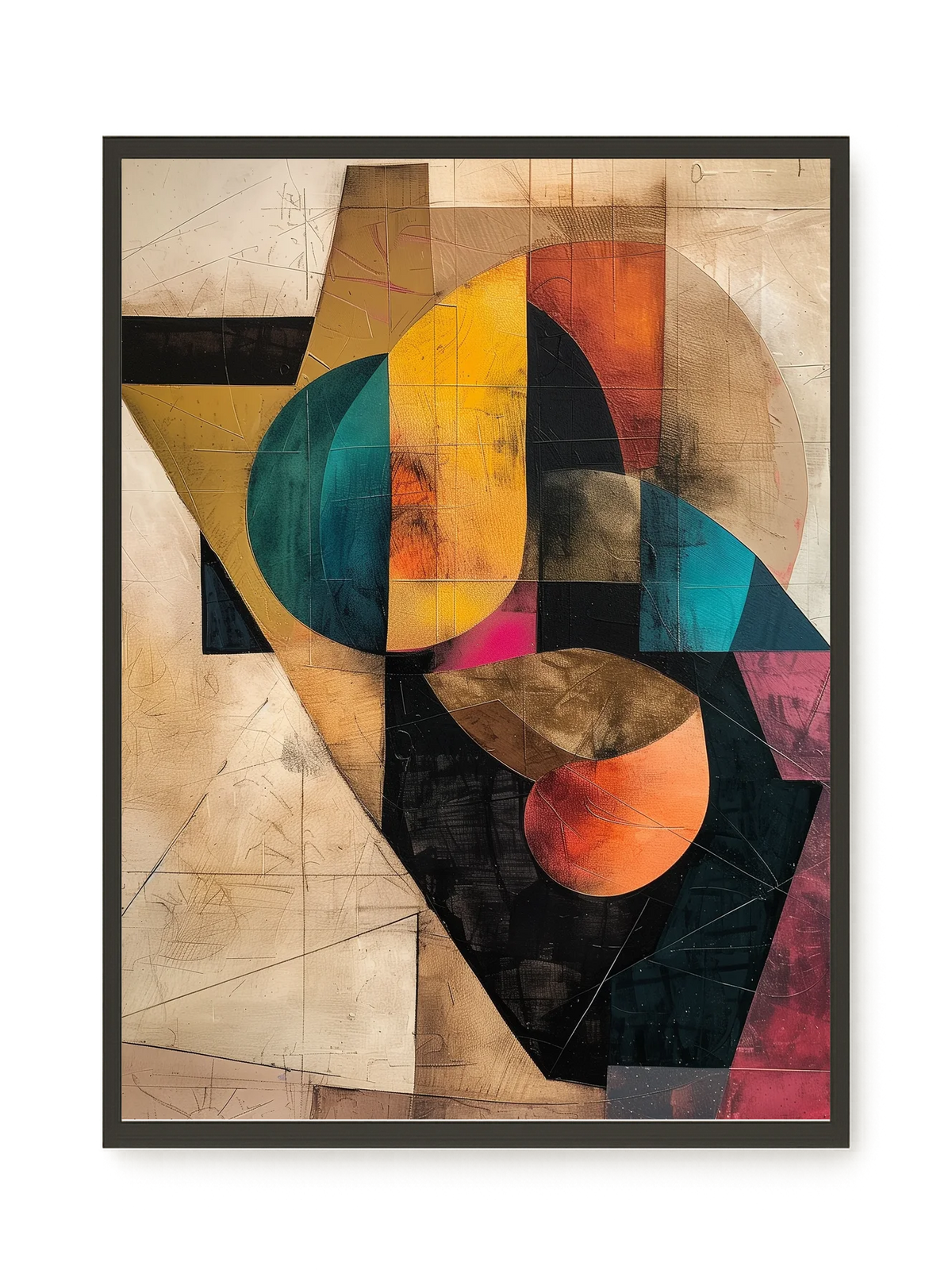 Geometric Form Canvas Wall Art