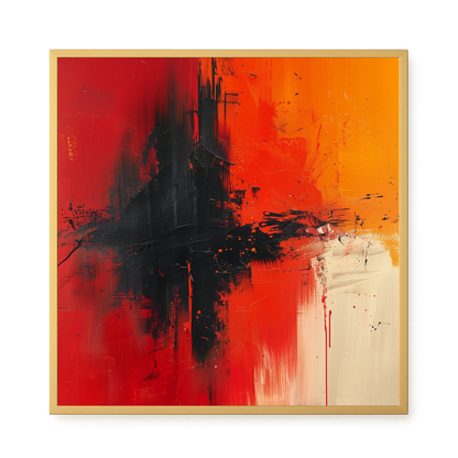 Color Clash Canvas Wall Art