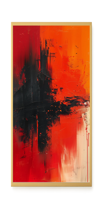Color Clash Canvas Wall Art