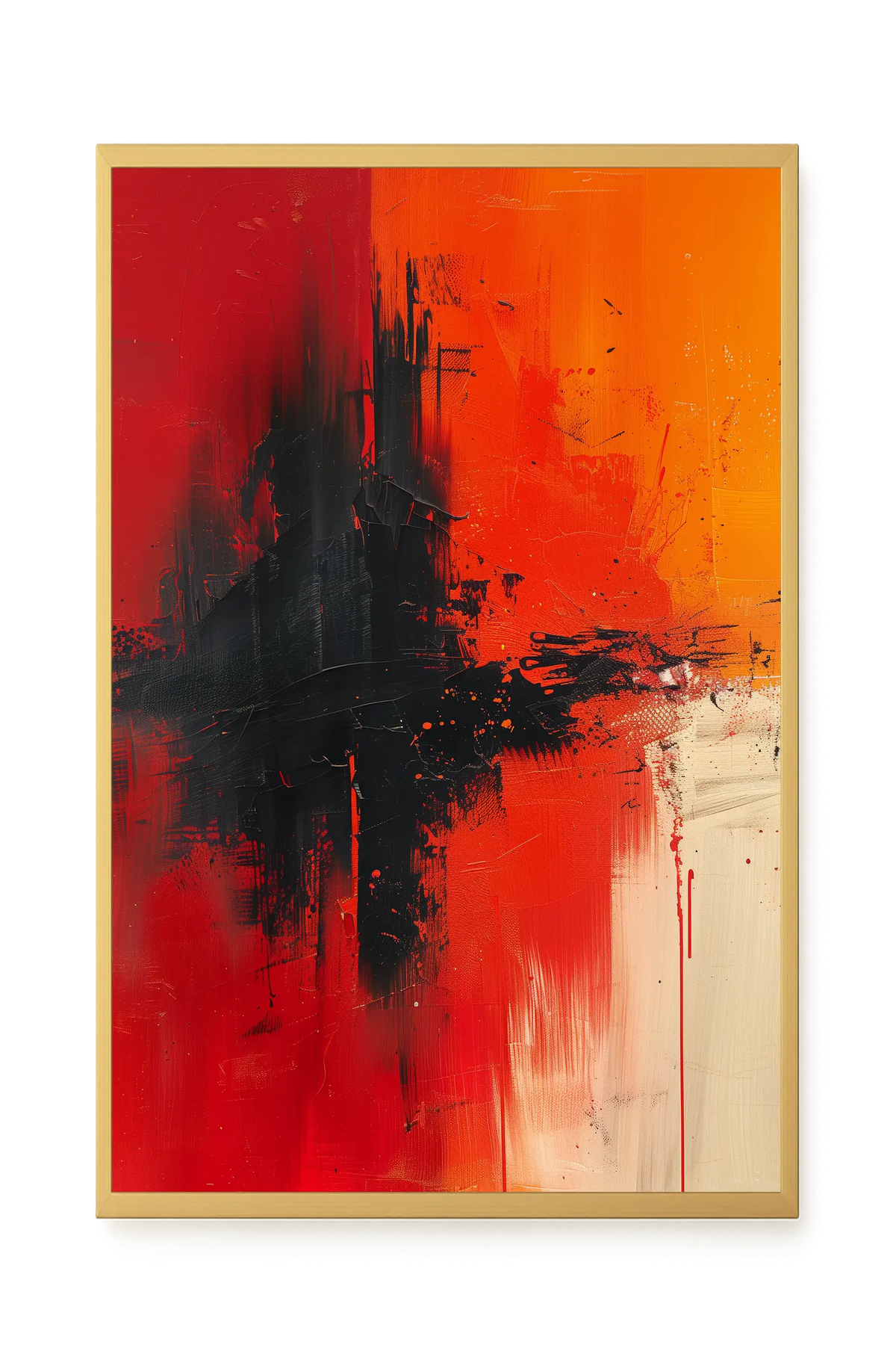 Color Clash Canvas Wall Art