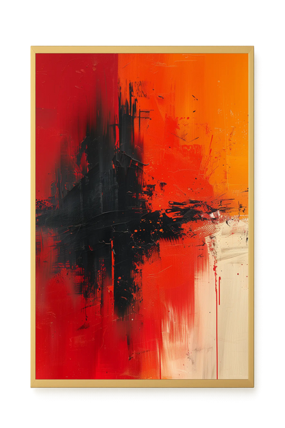 Color Clash Canvas Wall Art