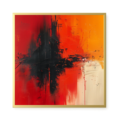 Color Clash Canvas Wall Art