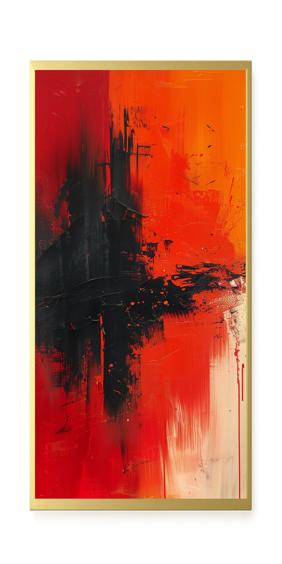 Color Clash Canvas Wall Art