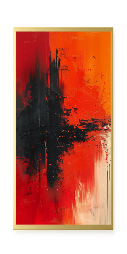 Color Clash Canvas Wall Art