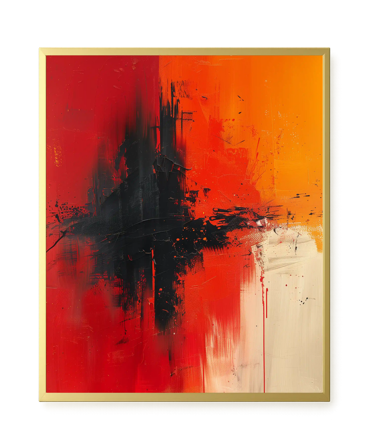 Color Clash Canvas Wall Art