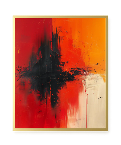 Color Clash Canvas Wall Art