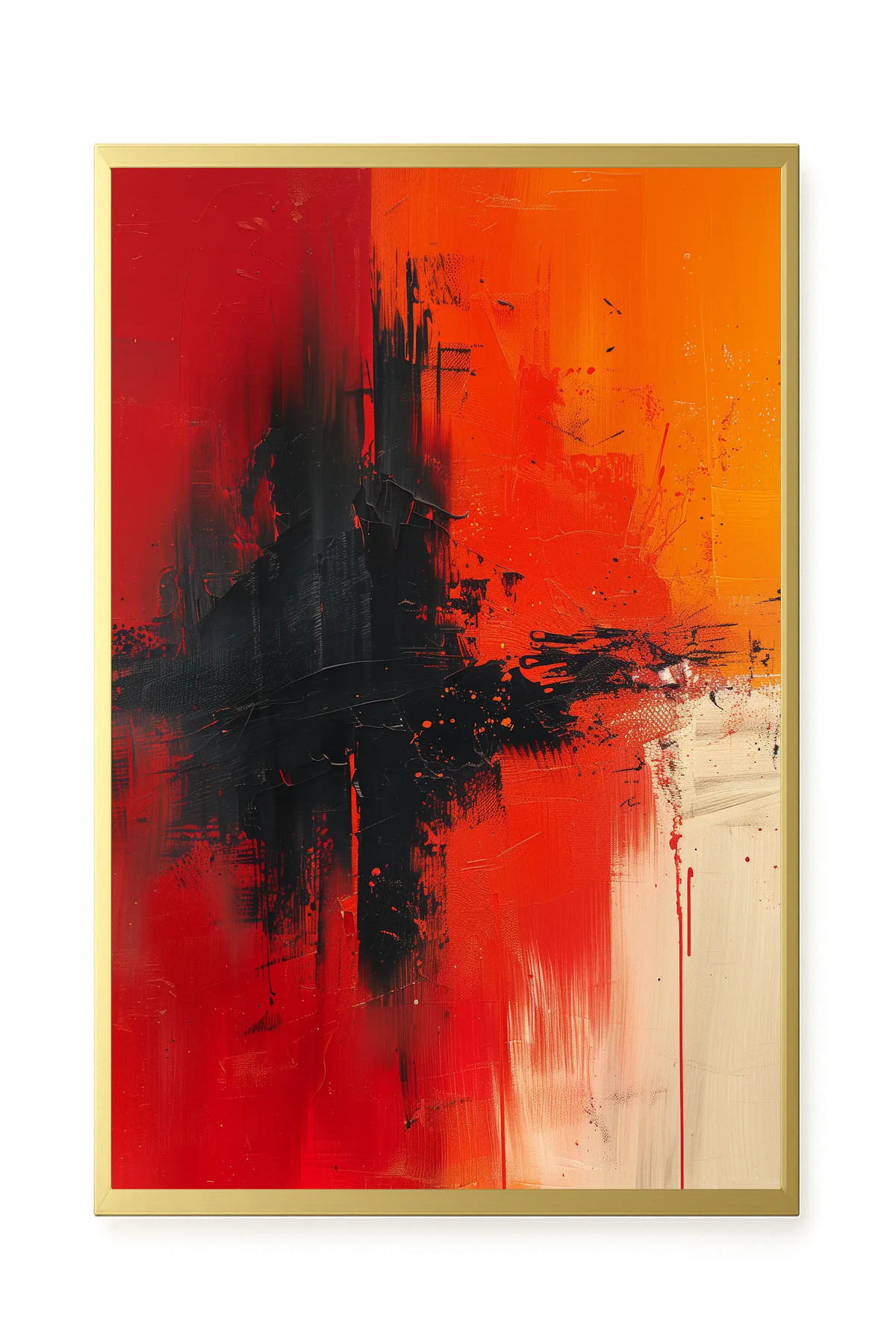Color Clash Canvas Wall Art