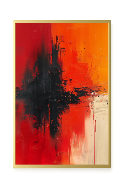 Color Clash Canvas Wall Art