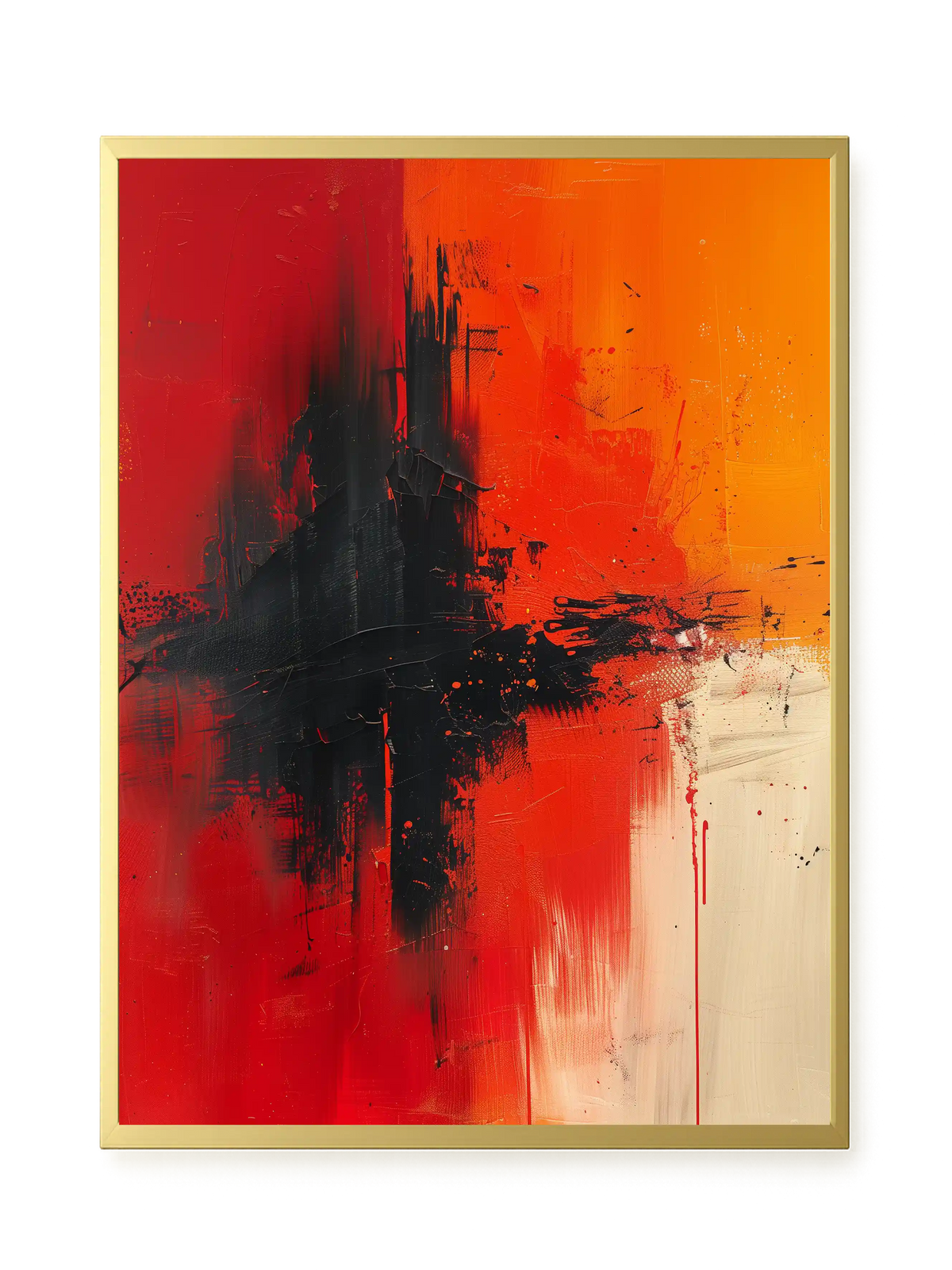 Color Clash Canvas Wall Art