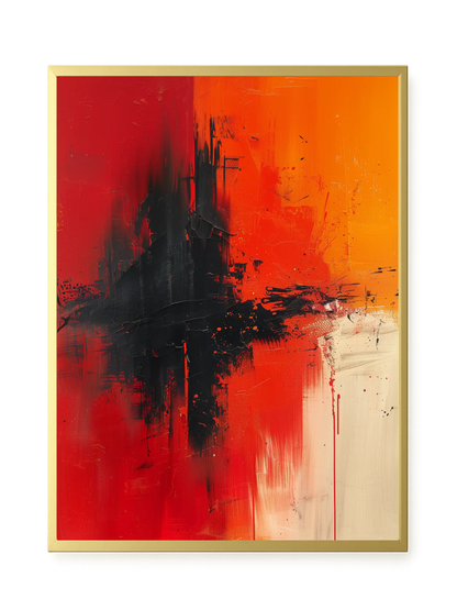 Color Clash Canvas Wall Art