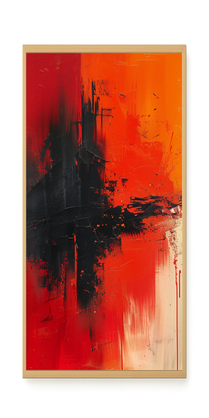 Color Clash Canvas Wall Art