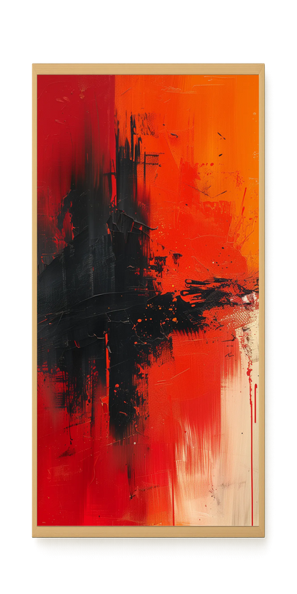Color Clash Canvas Wall Art