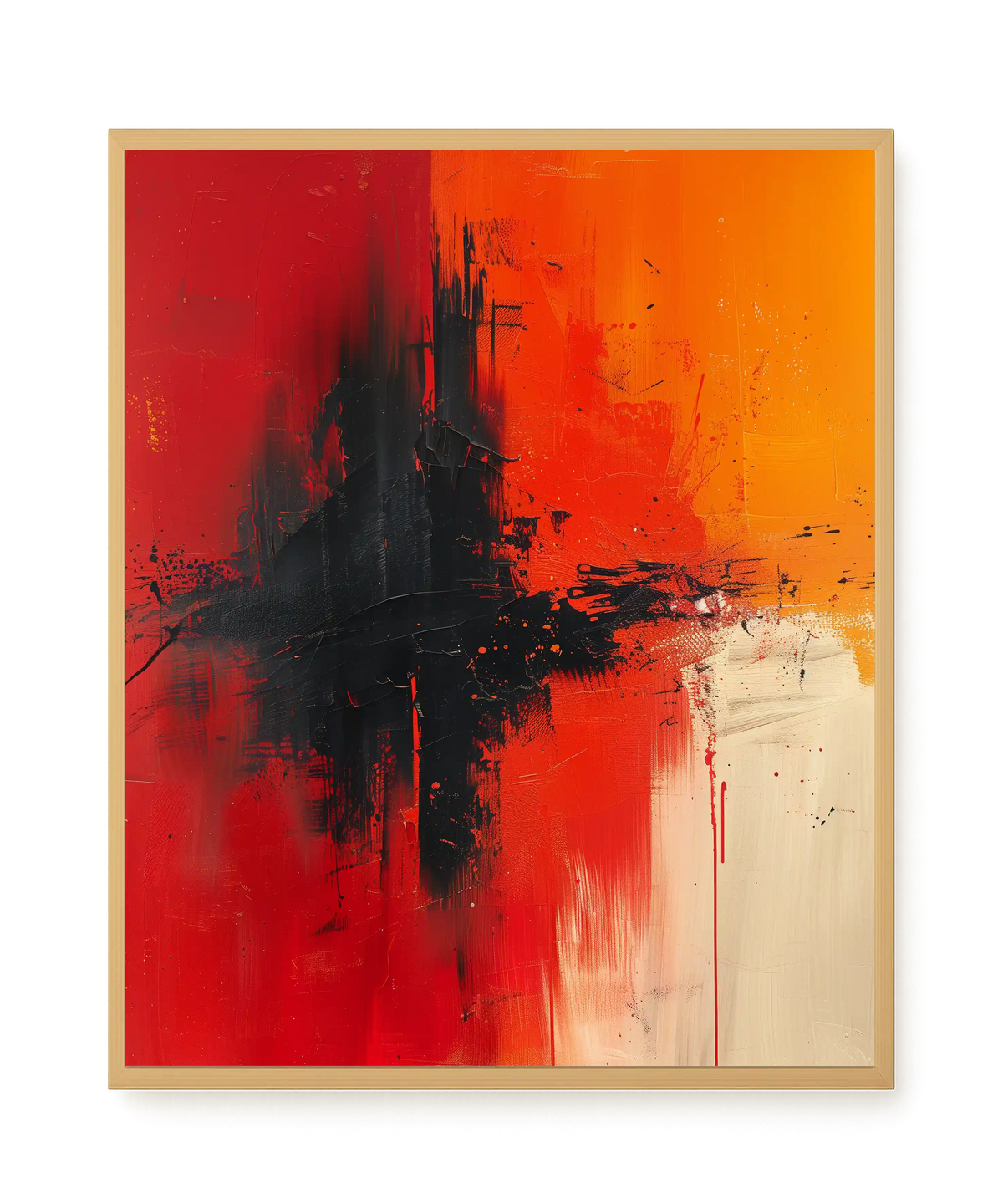 Color Clash Canvas Wall Art