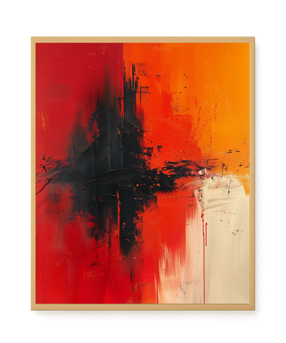 Color Clash Canvas Wall Art