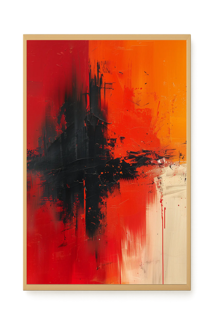 Color Clash Canvas Wall Art
