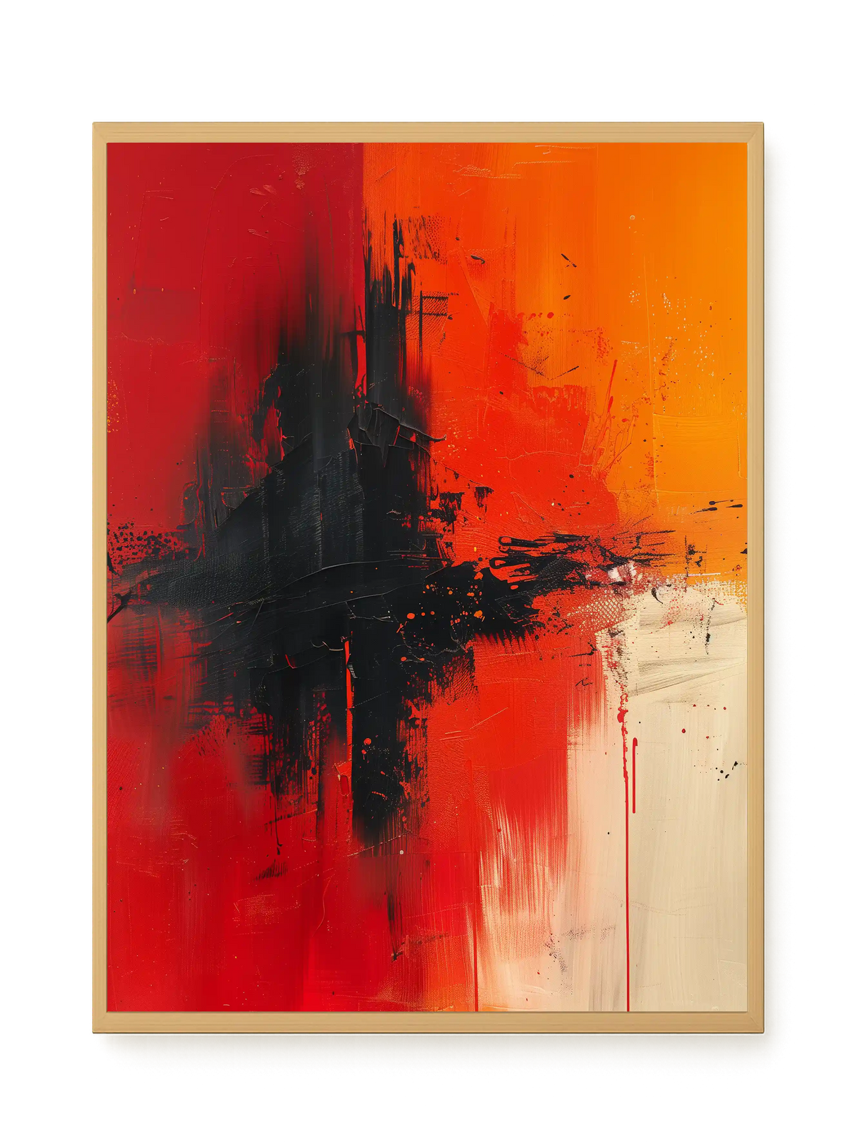 Color Clash Canvas Wall Art