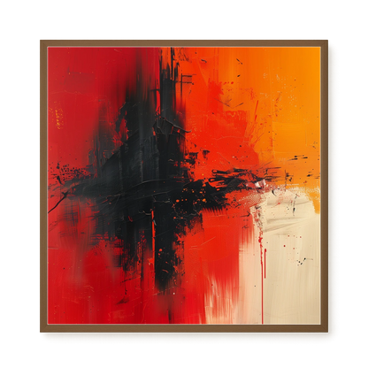 Color Clash Canvas Wall Art
