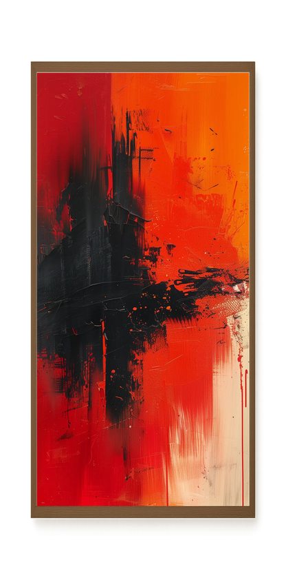 Color Clash Canvas Wall Art