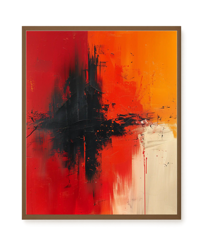 Color Clash Canvas Wall Art
