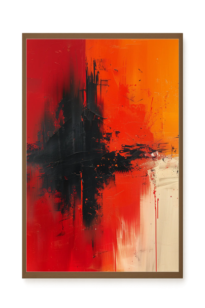 Color Clash Canvas Wall Art