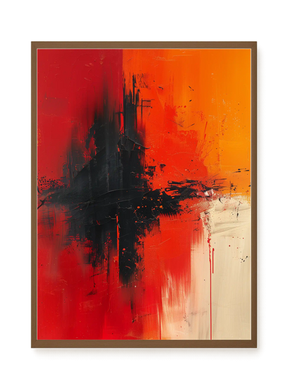 Color Clash Canvas Wall Art