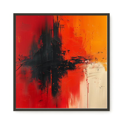 Color Clash Canvas Wall Art