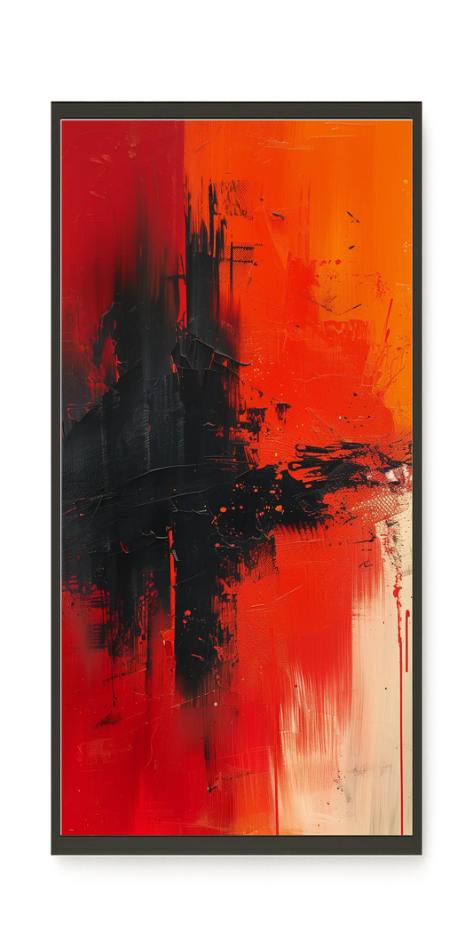 Color Clash Canvas Wall Art