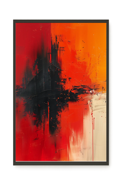 Color Clash Canvas Wall Art
