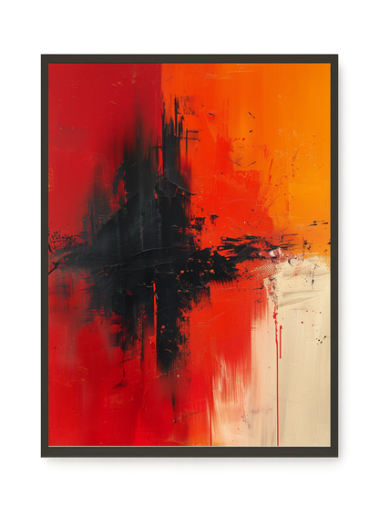 Color Clash Canvas Wall Art