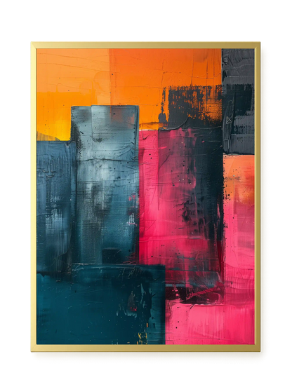 Color Blocks Canvas Print