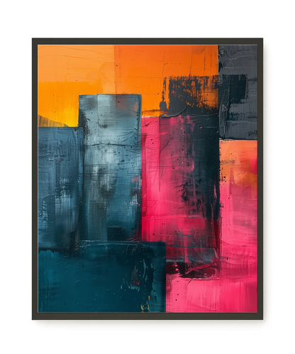 Color Blocks Canvas Print