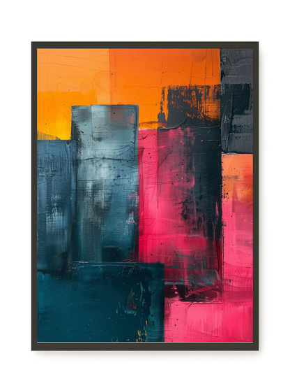 Color Blocks Canvas Print