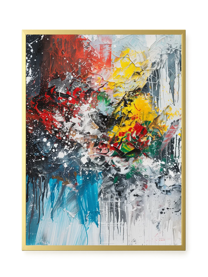 Chromatic Chaos Canvas Wall Art