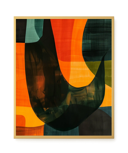 Spatial Convergence Canvas Wall Art