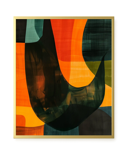 Spatial Convergence Canvas Wall Art