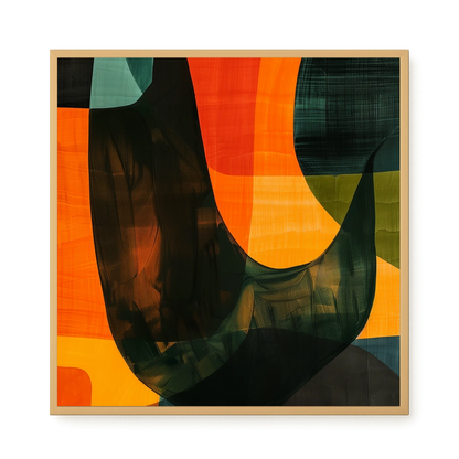 Spatial Convergence Canvas Wall Art