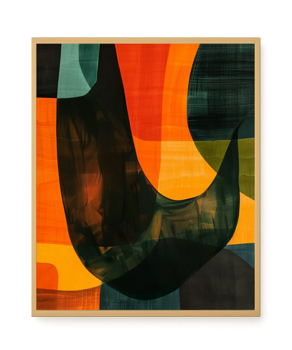 Spatial Convergence Canvas Wall Art