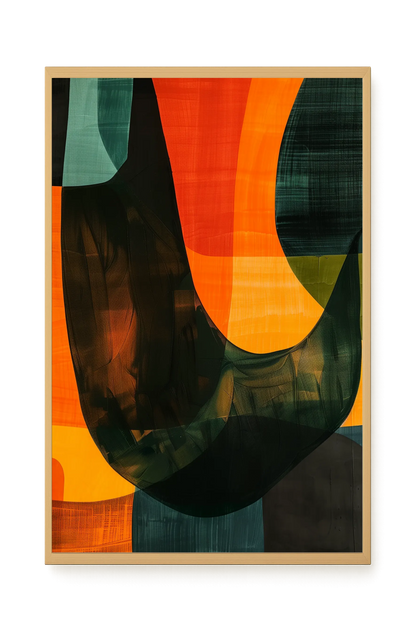 Spatial Convergence Canvas Wall Art