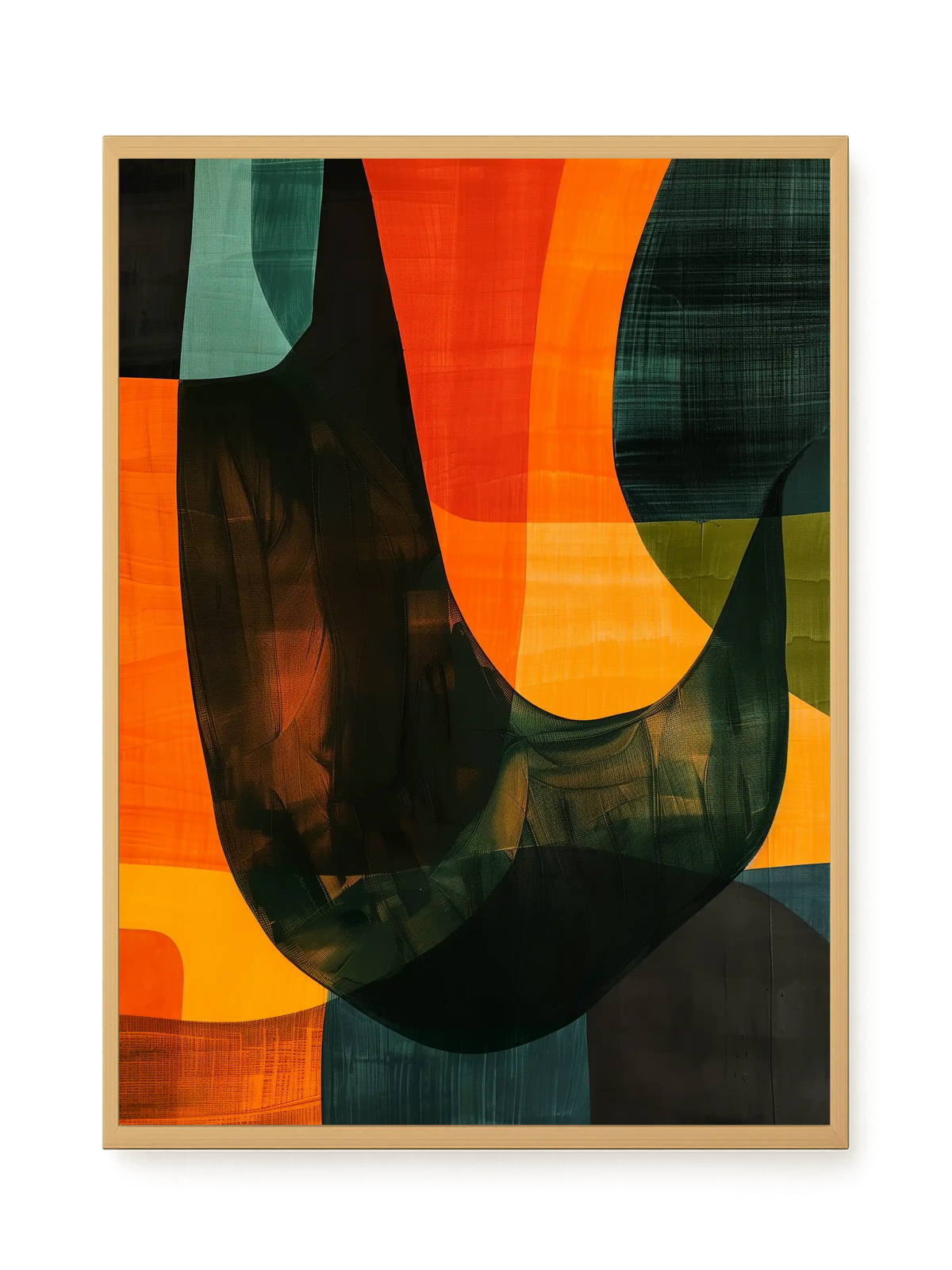 Spatial Convergence Canvas Wall Art