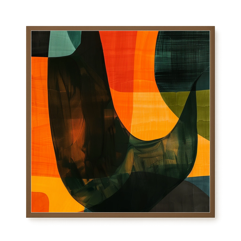 Spatial Convergence Canvas Wall Art