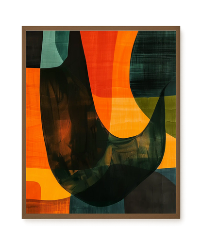 Spatial Convergence Canvas Wall Art