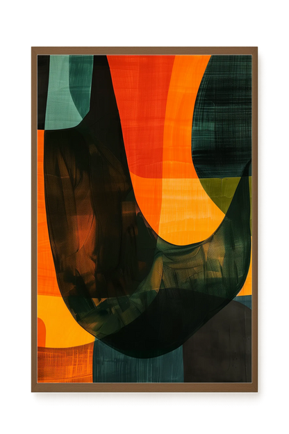 Spatial Convergence Canvas Wall Art