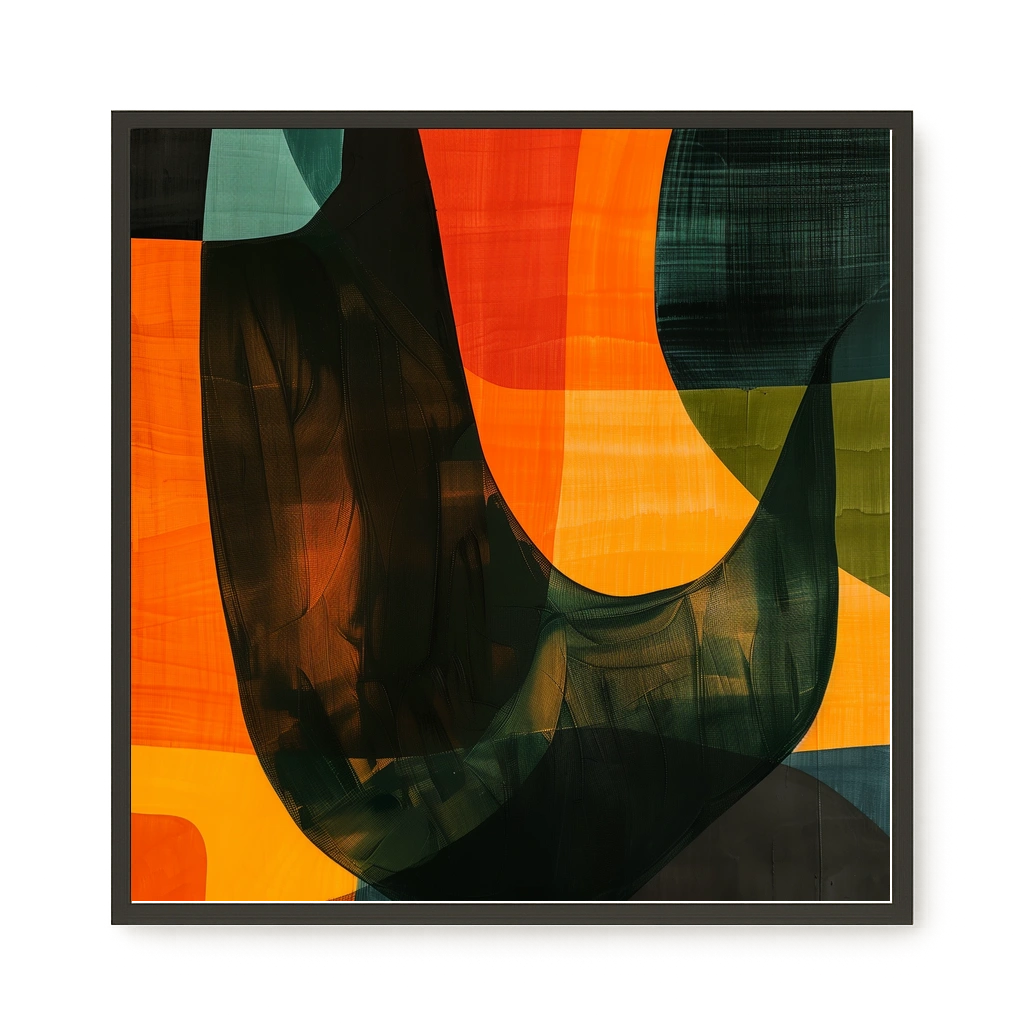 Spatial Convergence Canvas Wall Art