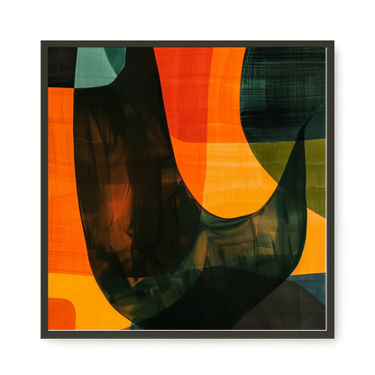 Spatial Convergence Canvas Wall Art
